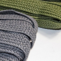 Gurtband geflochten | asche-grau